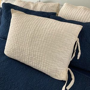 Pottery Barn Pickstitch quilted sham standard size